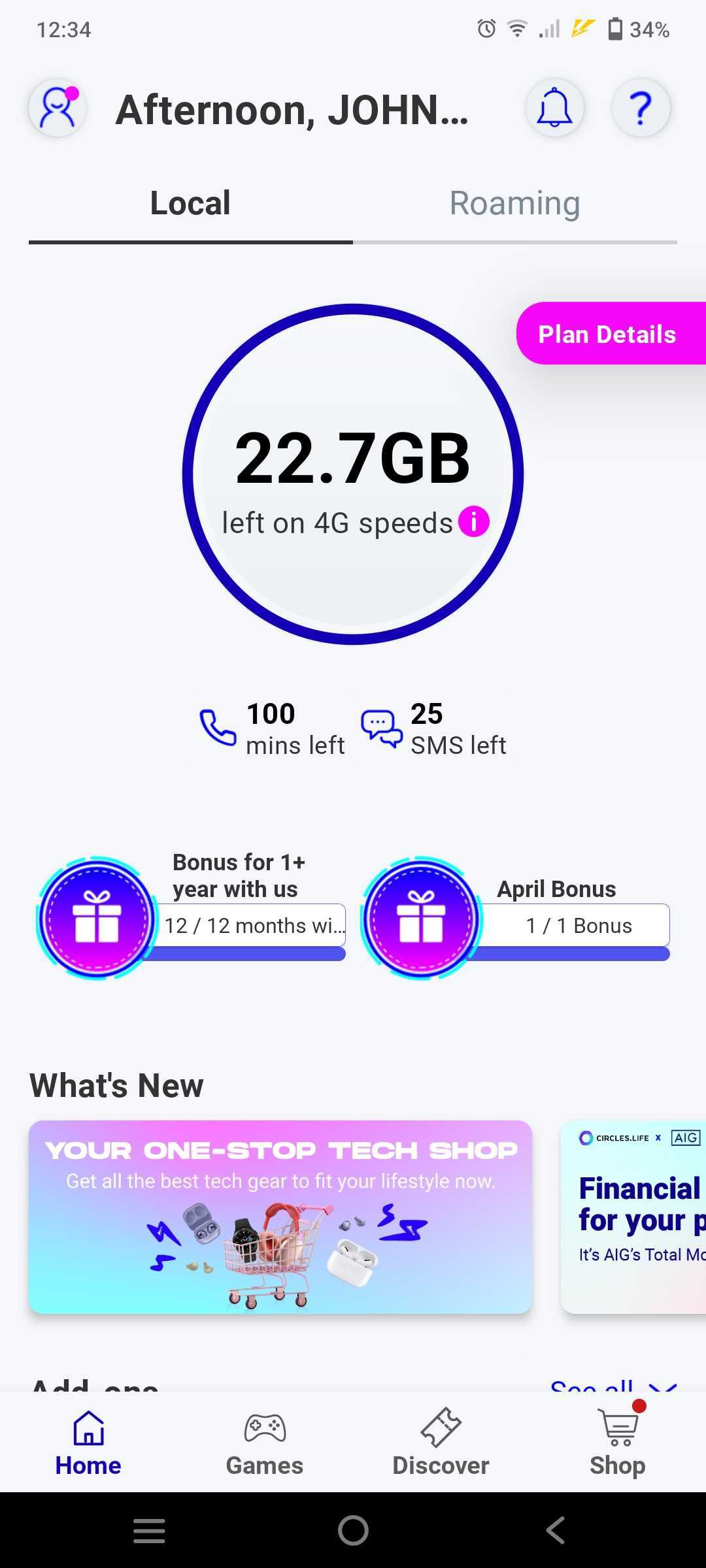 How do I check my plan details? Circles.Life X
